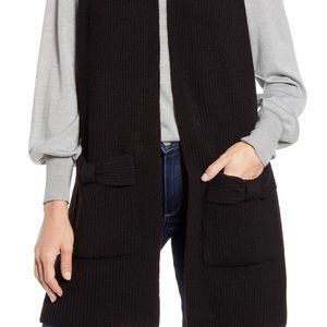 Kate Spade New York Black Solid Bow Knit Scarf